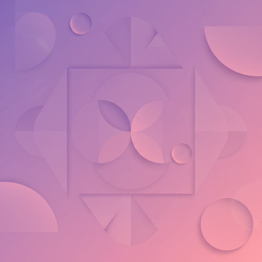 Un visuel abstrait minimaliste représentant une application de réservation professionnelle avec des dégradés vert et blanc, illustrant le vibe coding.