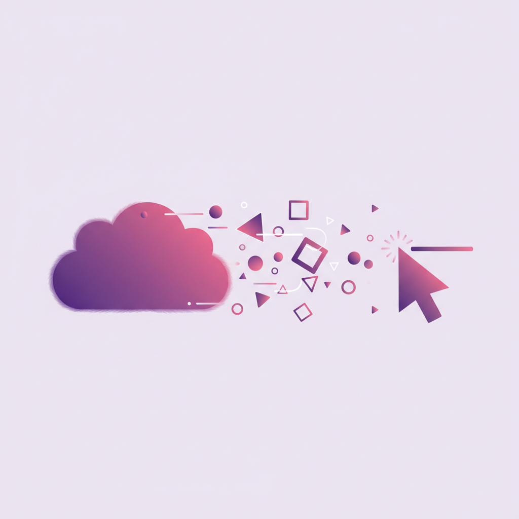 Représentation visuelle minimaliste d'un workflow de développeur connectant l'IA cloud à des agents terminaux locaux.